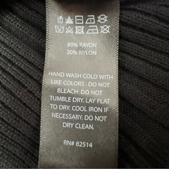 House of Harlow 1960 Black Bodycon Ribbed Cutout Hem Slit Midi Dress Size XL - Picture 8 of 12